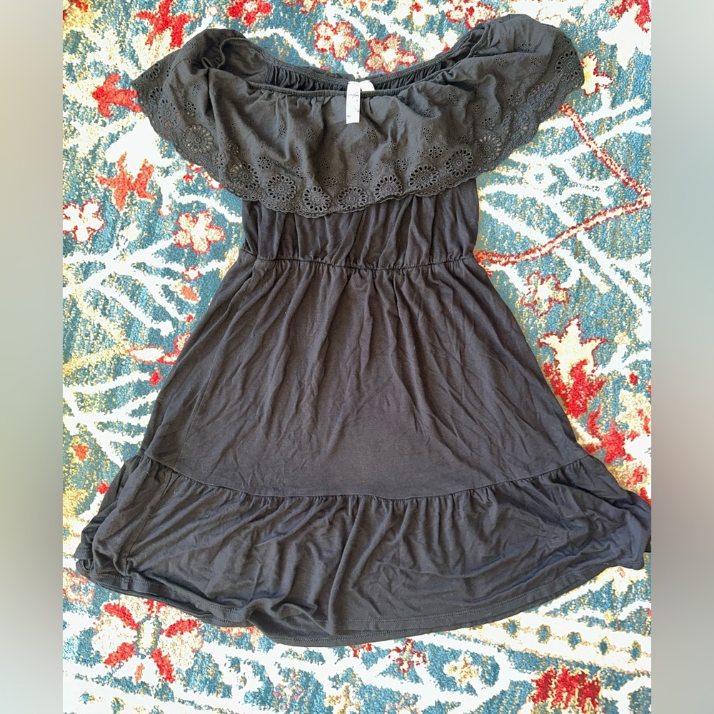 Alya Black Strapless Dress